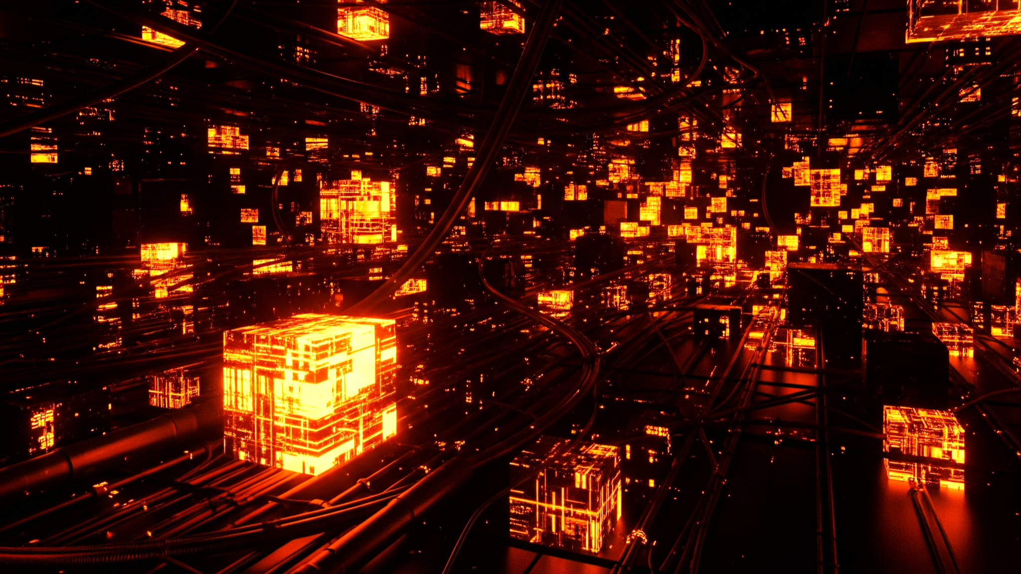 Futuristic cityscape